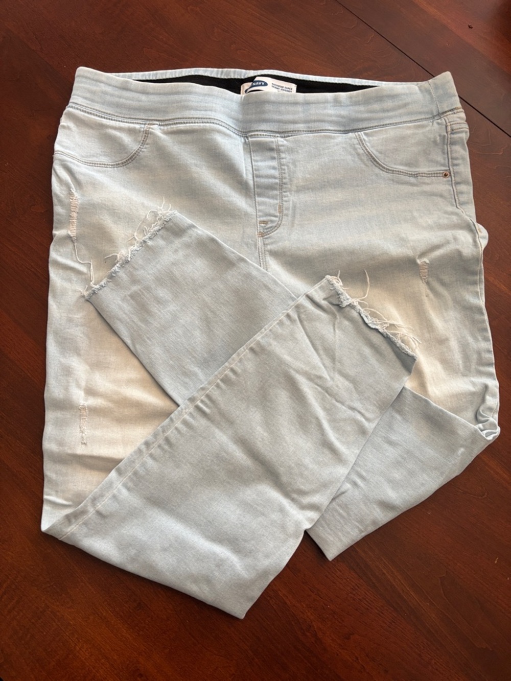 Old Navy Light Blue Distressed Jeggings